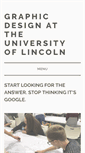 Mobile Screenshot of graphicdesign.lincoln.ac.uk