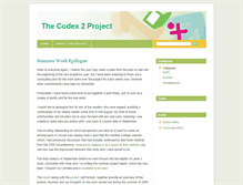 Tablet Screenshot of codex2project.blogs.lincoln.ac.uk