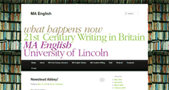 Desktop Screenshot of maenglish.blogs.lincoln.ac.uk