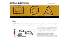 Desktop Screenshot of criticalencounters.blogs.lincoln.ac.uk