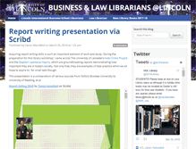 Tablet Screenshot of businesslibrarian.blogs.lincoln.ac.uk