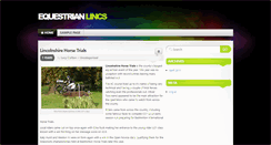Desktop Screenshot of equestrianlincs.blogs.lincoln.ac.uk
