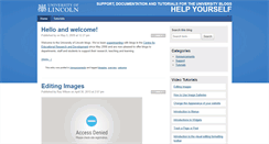 Desktop Screenshot of help.blogs.lincoln.ac.uk