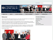 Tablet Screenshot of lincolnagents.blogs.lincoln.ac.uk