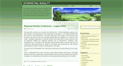 Desktop Screenshot of interpretingrurality.blogs.lincoln.ac.uk