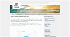 Desktop Screenshot of forensicchemistry.lincoln.ac.uk