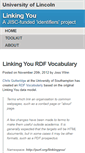 Mobile Screenshot of linkingyou.blogs.lincoln.ac.uk