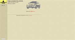 Desktop Screenshot of lincoln.cz