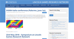 Desktop Screenshot of games.lincoln.ac.uk