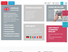 Tablet Screenshot of lincoln.edu.pl