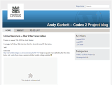 Tablet Screenshot of andygarbett.blogs.lincoln.ac.uk