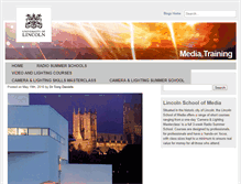 Tablet Screenshot of mediatraining.blogs.lincoln.ac.uk